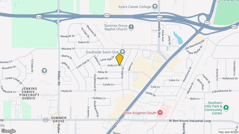 2807 Jody Ln Map and Location Details