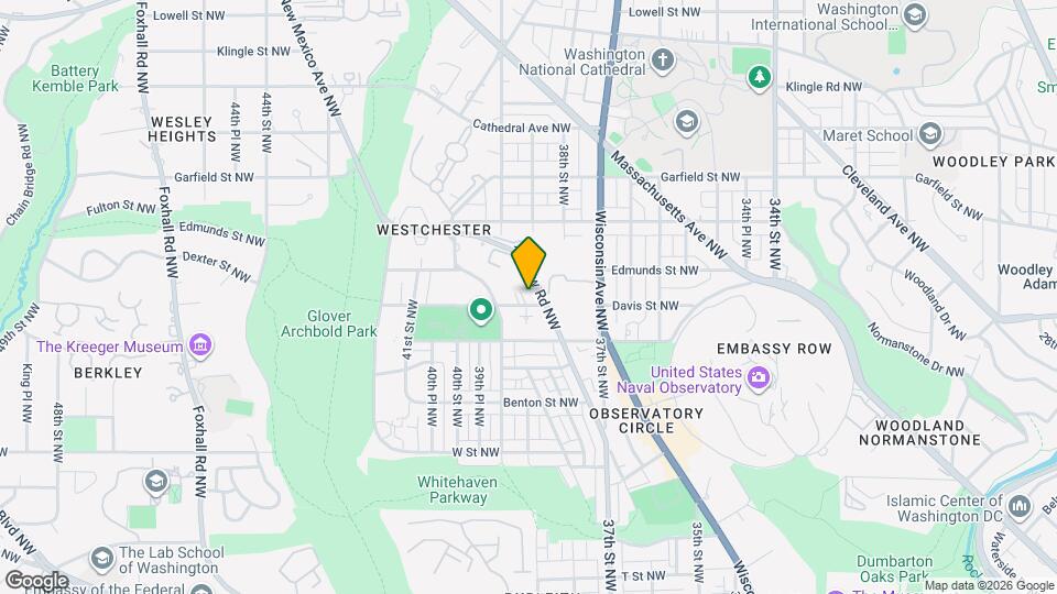 3835 Davis Pl NW Mapa y Detalles de la Ubicación