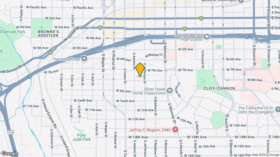1214 W 8th Ave Map and Location Details