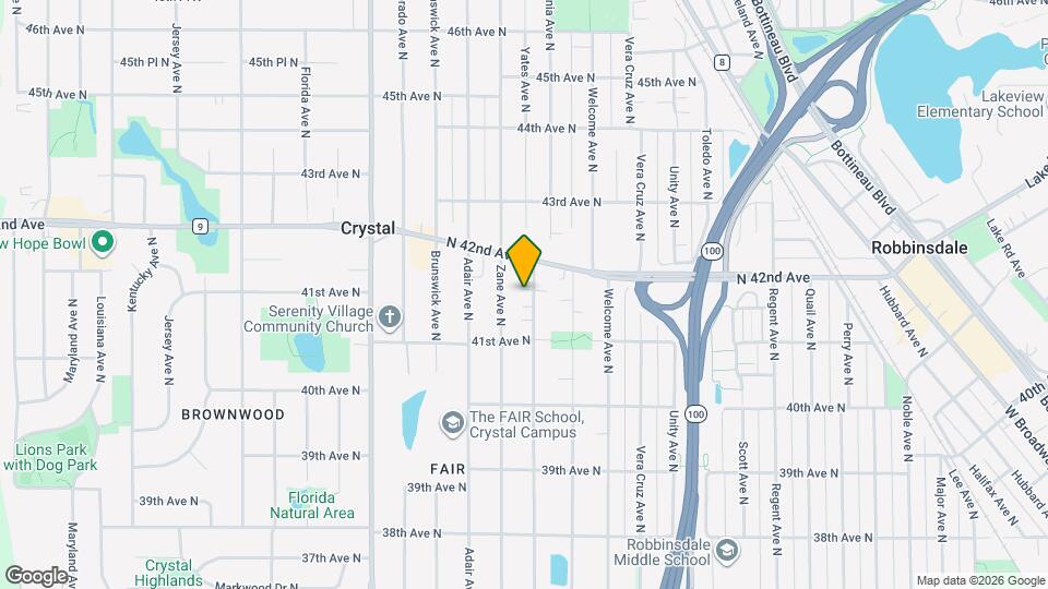 4147 Yates Ave N Map and Location Details