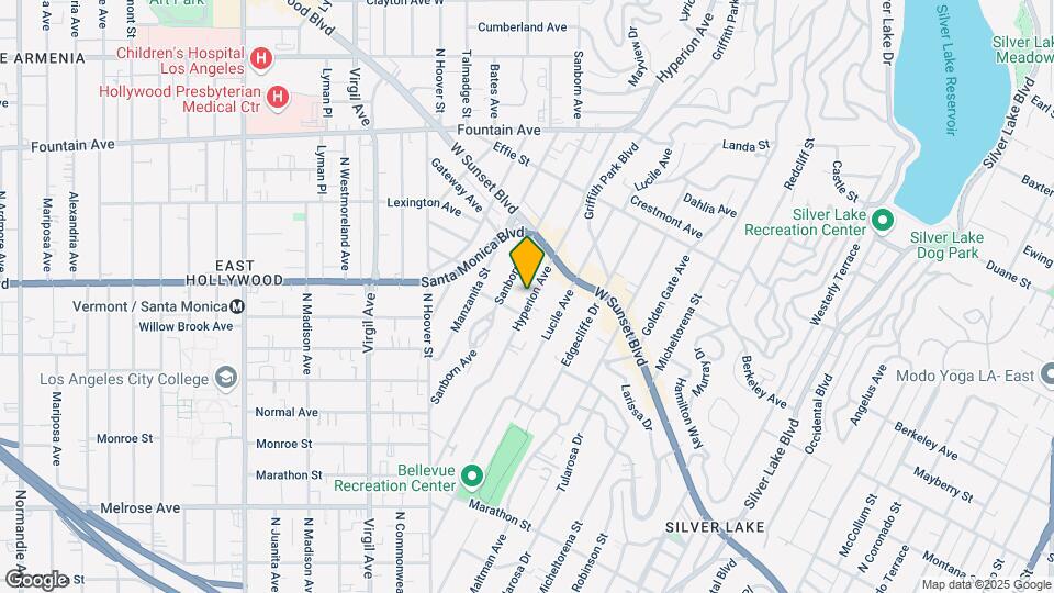 1017 Hyperion Ave Map and Location Details