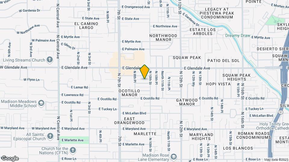 830 E Lamar Rd Map and Location Details