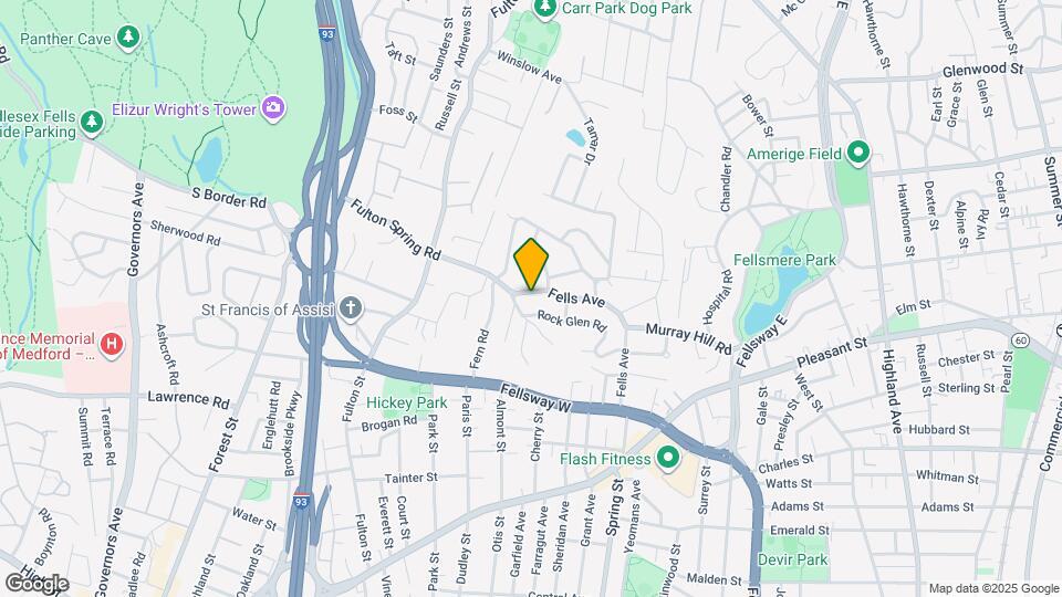 194 Fells Ave Map and Location Details