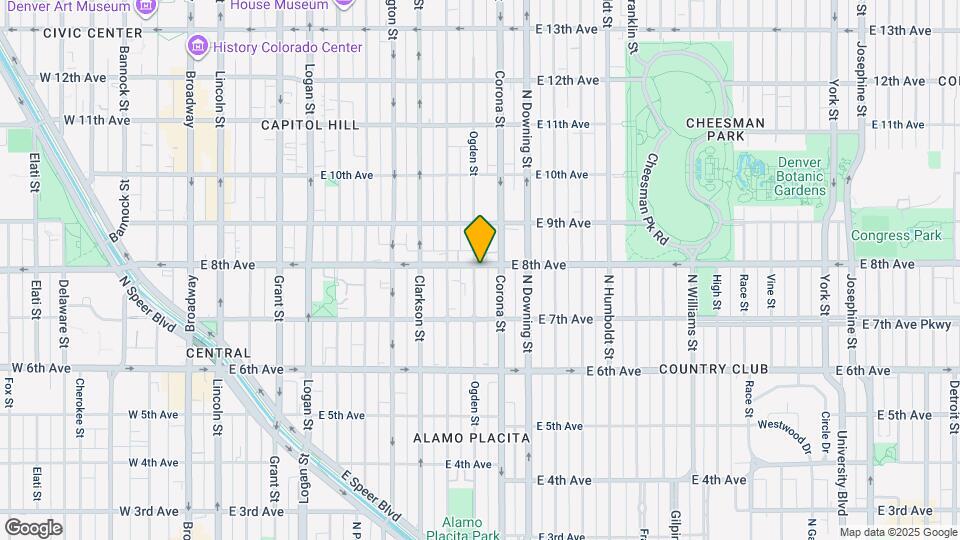 768 N Ogden St, Unit #17 Map and Location Details