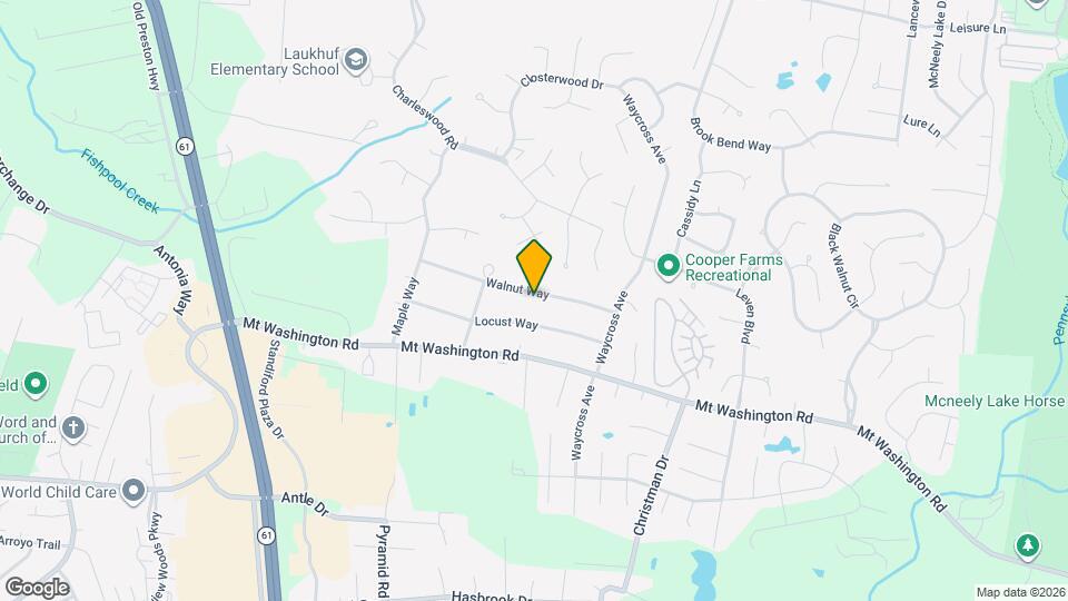 5612 Walnut Way Map and Location Details