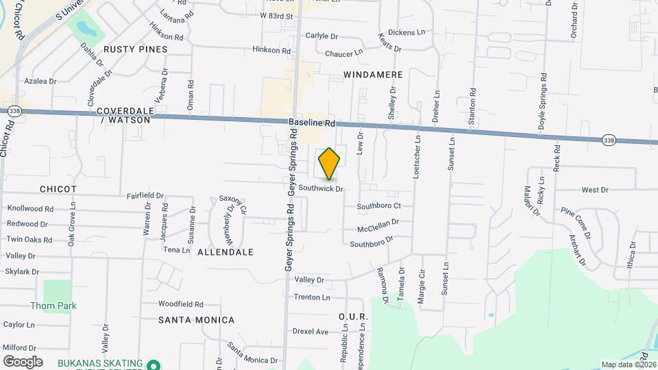 5806 Southwick Dr Map and Location Details