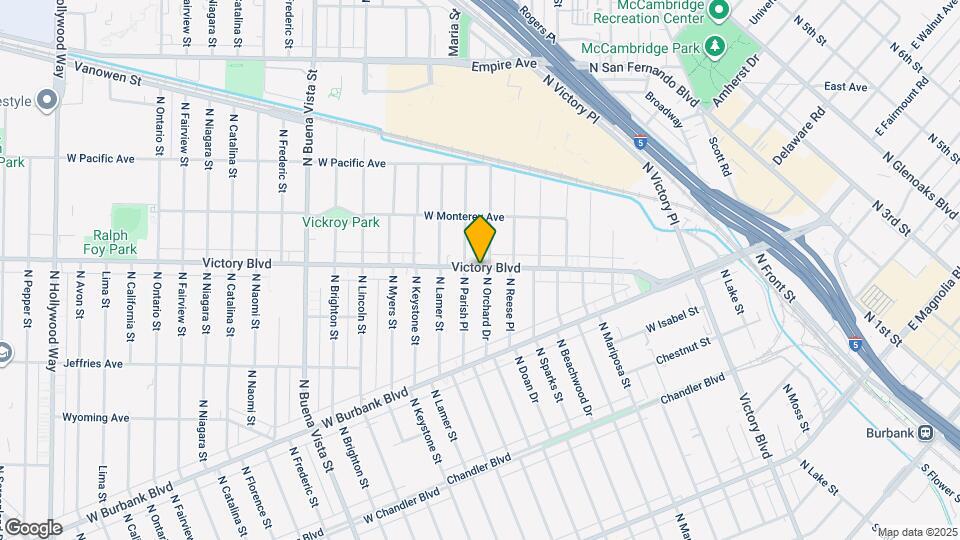 1810 W Victory Blvd, Unit 1810A Map and Location Details