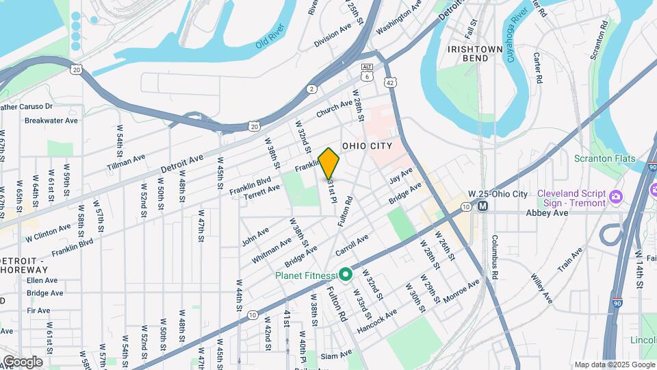 1726 W 31st Pl Map and Location Details