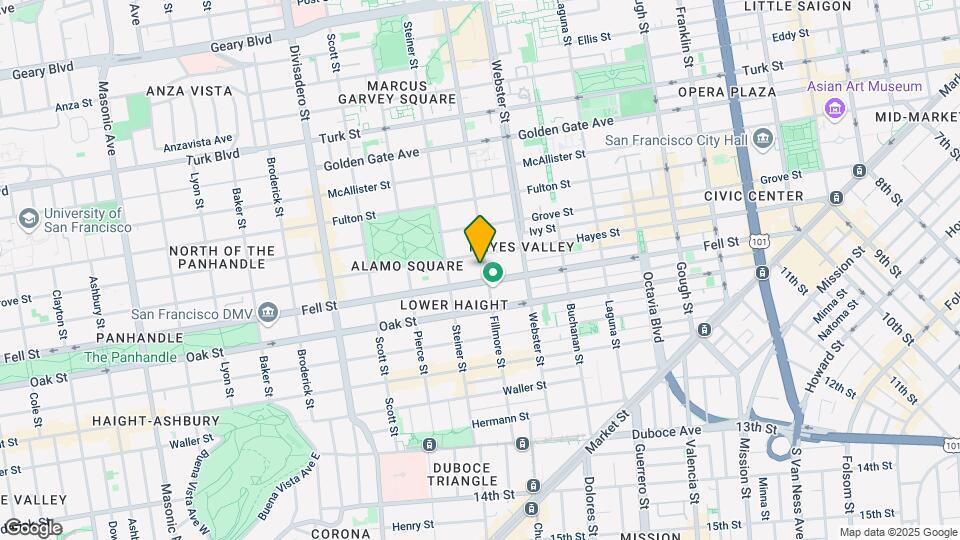625 Fillmore St Map and Location Details