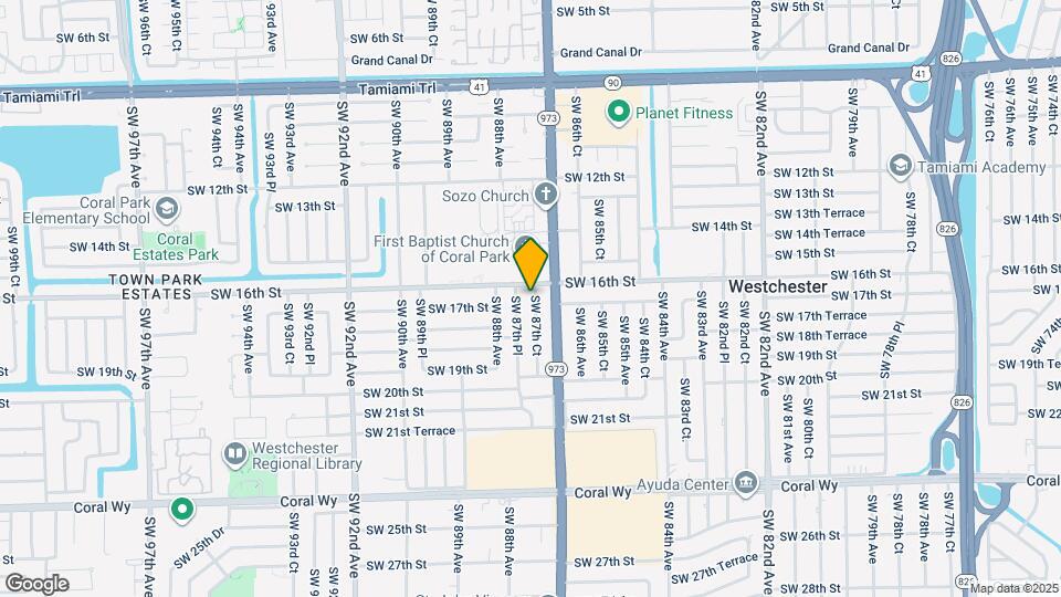 1610 SW 87th Ct Map and Location Details