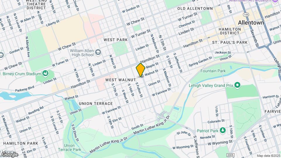 1508 w walnut ave, Unit 2nd floor 3BD Map and Location Details
