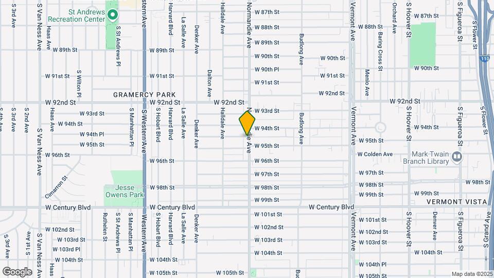 9445 S Normandie Ave Map and Location Details