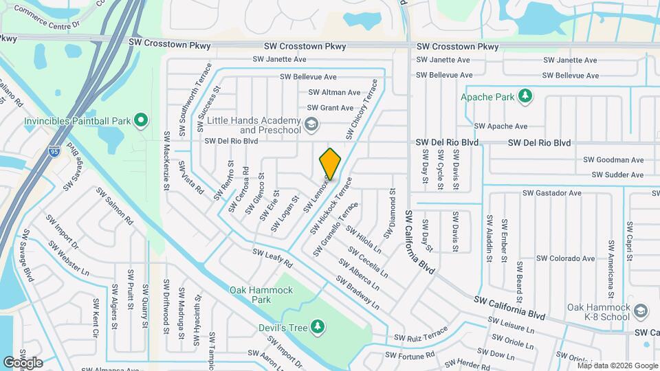 1875 SW Lennox St Map and Location Details