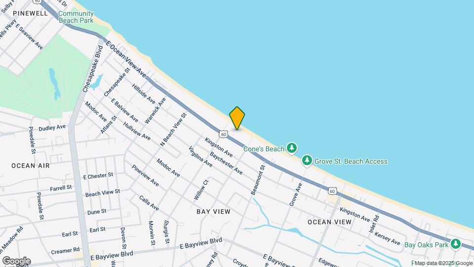 1424 E Ocean View Ave Mapa y Detalles de la Ubicación