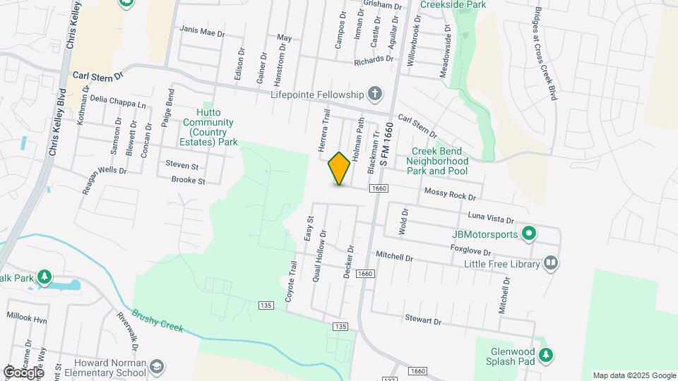 223 Legends of Hutto Tr Map and Location Details