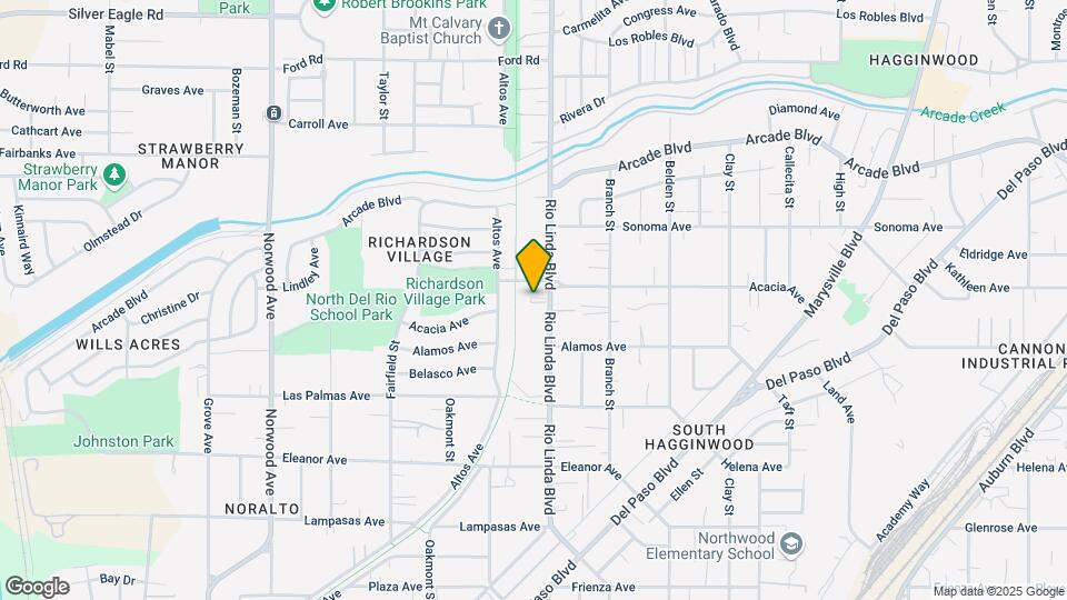 2935 Rio Linda Blvd Map and Location Details
