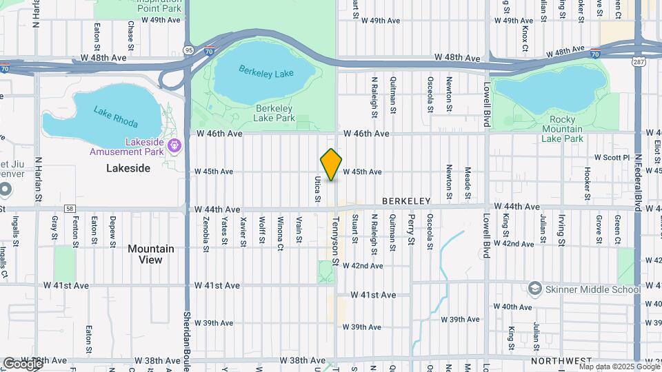 4463 Tennyson St Map and Location Details