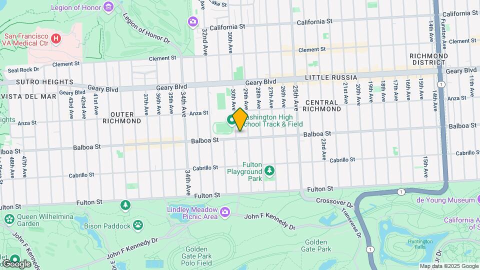 2836 Balboa St Map and Location Details