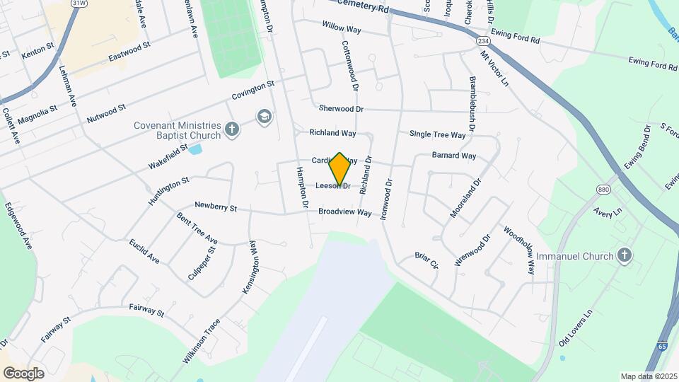 1321 Leeson Way Map and Location Details