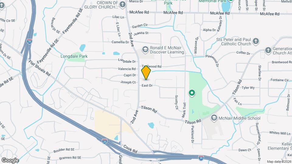 2038 East Dr Map and Location Details