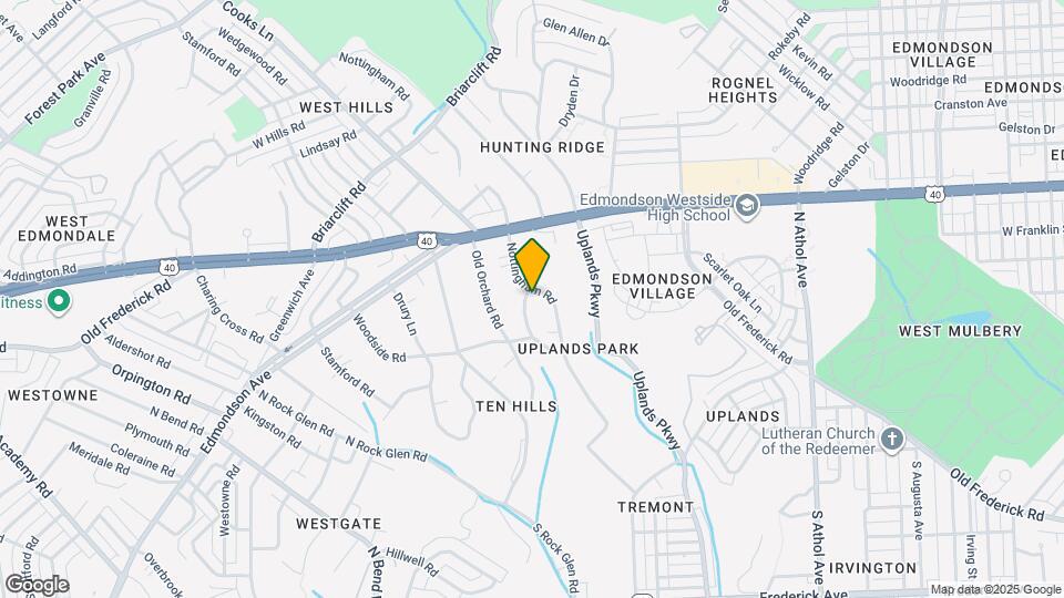 523 Overdale Rd Map and Location Details