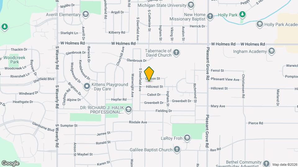 2920 Hillcrest St Map and Location Details