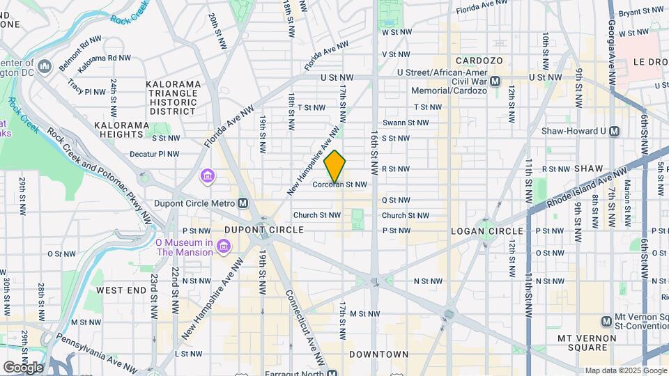 1718 Corcoran St NW Map and Location Details