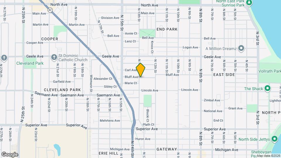 1941 N 13th St, Unit 1941 Map and Location Details