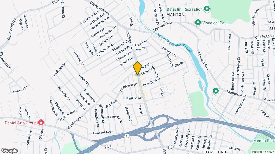 610 Killingly St Map and Location Details