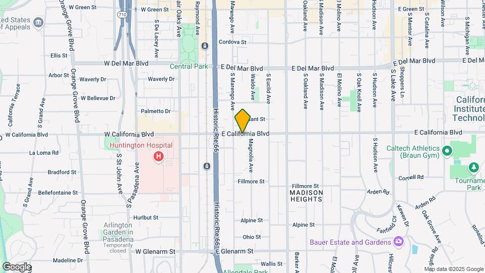252 E California Blvd Map and Location Details