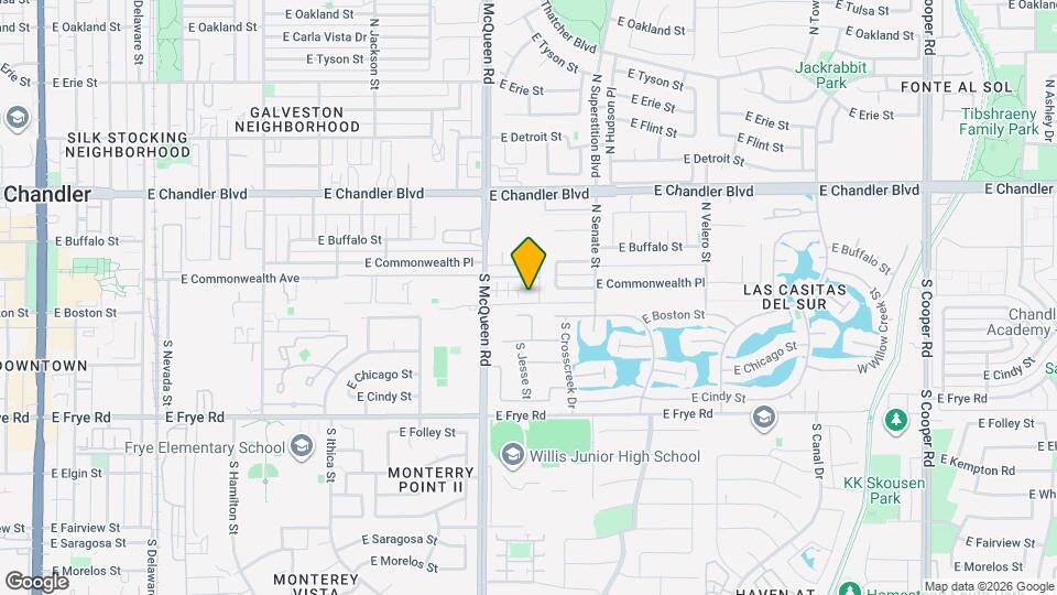 1013 E Commonwealth Pl Map and Location Details