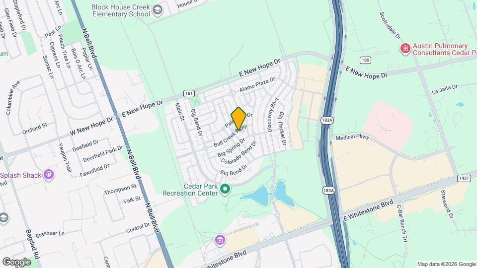 802 Bull Creek Pkwy Map and Location Details