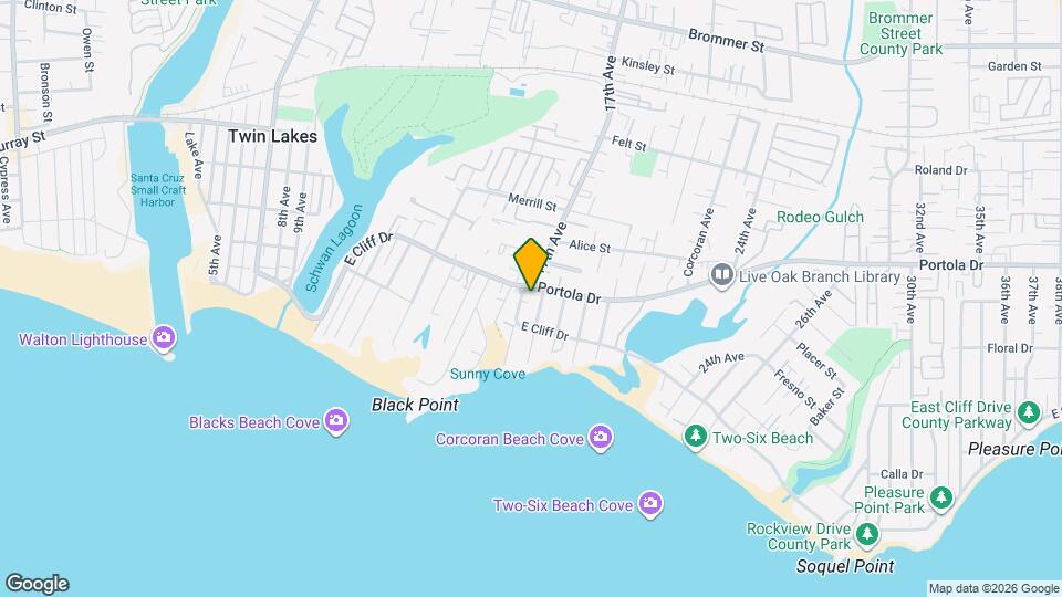 21661 E Cliff Dr Map and Location Details