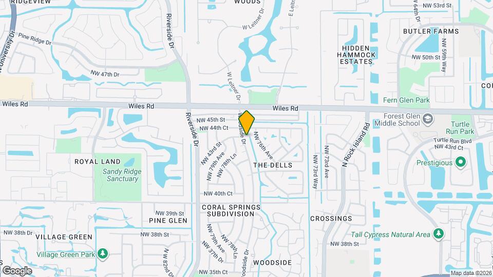 4125 Woodside Dr Mapa y Detalles de la Ubicación