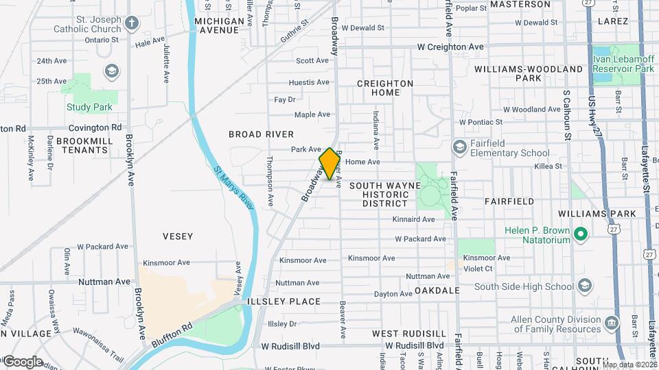 1115 Cottage Ave Map and Location Details