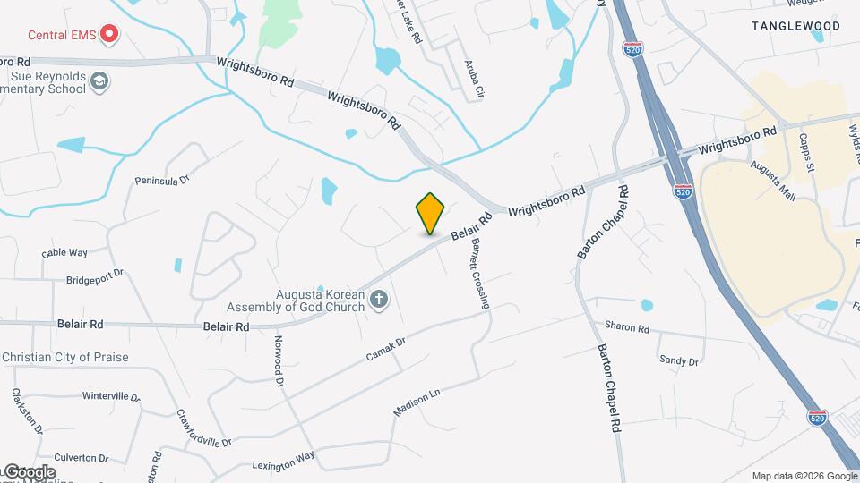 3625 Belair Rd Map and Location Details