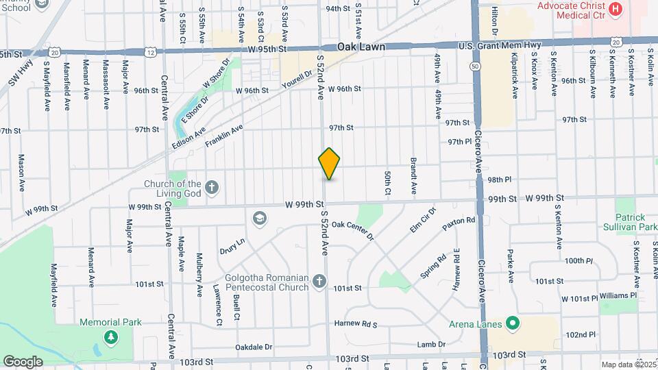 9823 S 52nd Ave Mapa y Detalles de la Ubicación