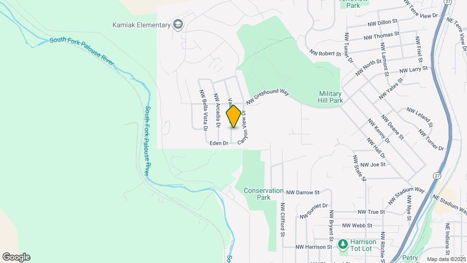 1625 Valhalla Dr Map and Location Details