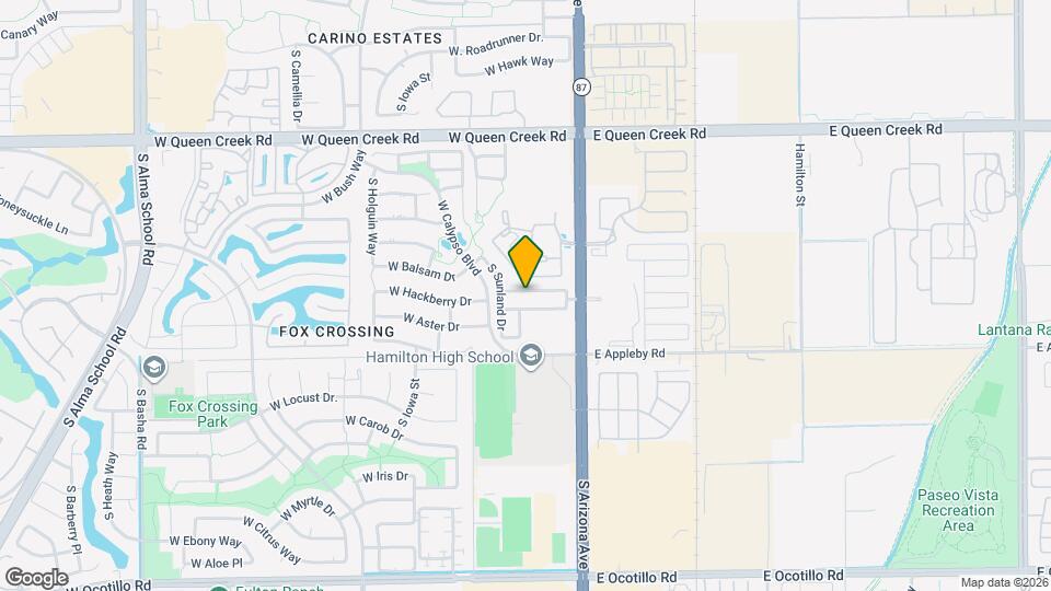 121 W Hackberry Dr Map and Location Details