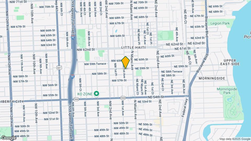 5821 NW 1st Ave Map and Location Details