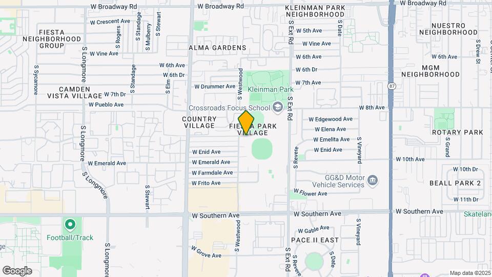943 W Emelita Cir Map and Location Details