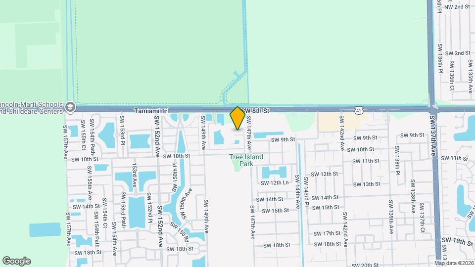 14739 SW 9th Terrace Map and Location Details