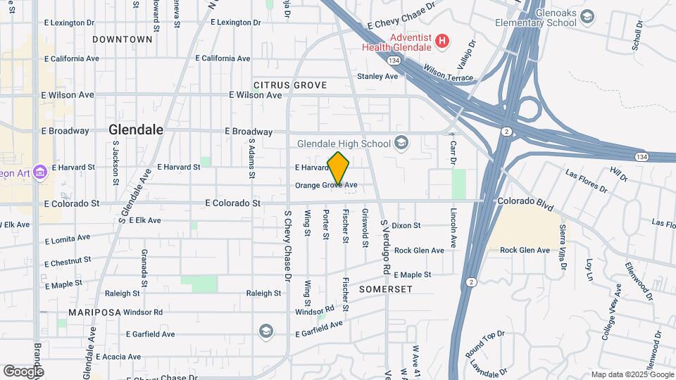 1324 Orange Grove Ave Map and Location Details