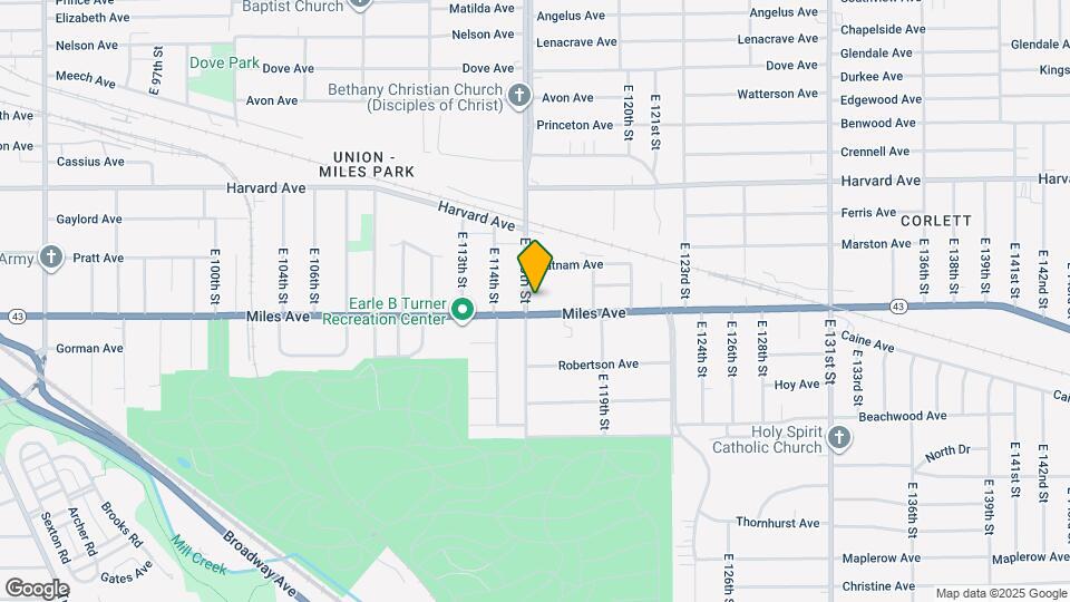 4169 E 116th St Mapa y Detalles de la Ubicación