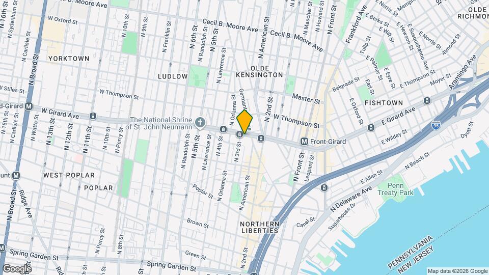 244 W Girard Ave, Unit Unit 2 Mapa y Detalles de la Ubicación