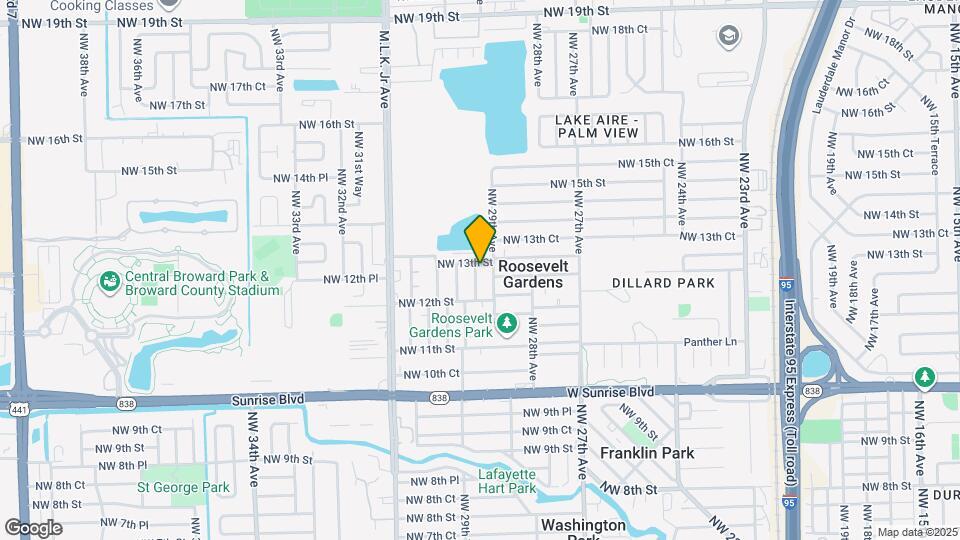 1270 NW 29th Terrace Map and Location Details