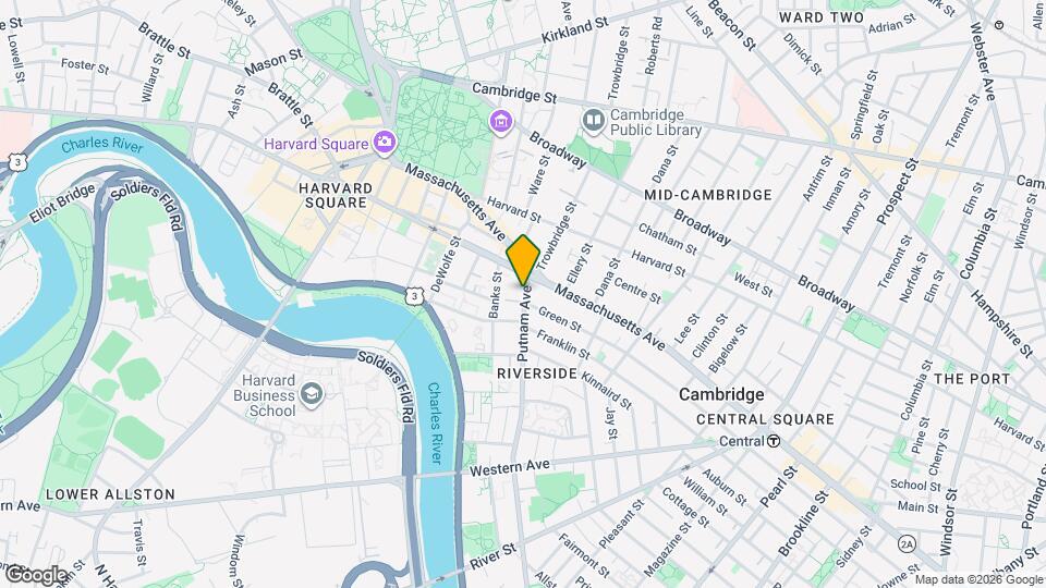 21 Putnam Ave, Unit 17-B Map and Location Details