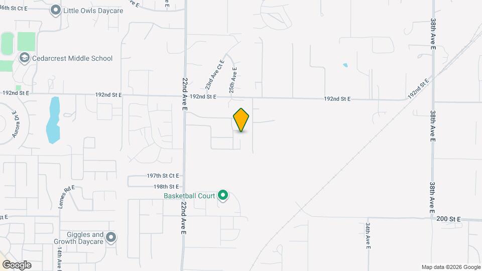 2514 194th St Ct E Mapa y Detalles de la Ubicación