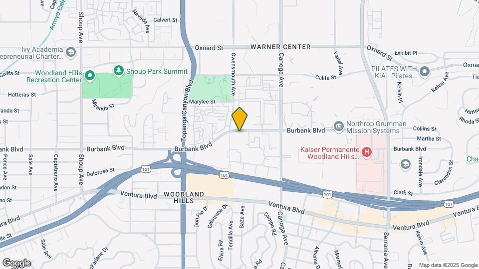 21650 Burbank Blvd Map and Location Details