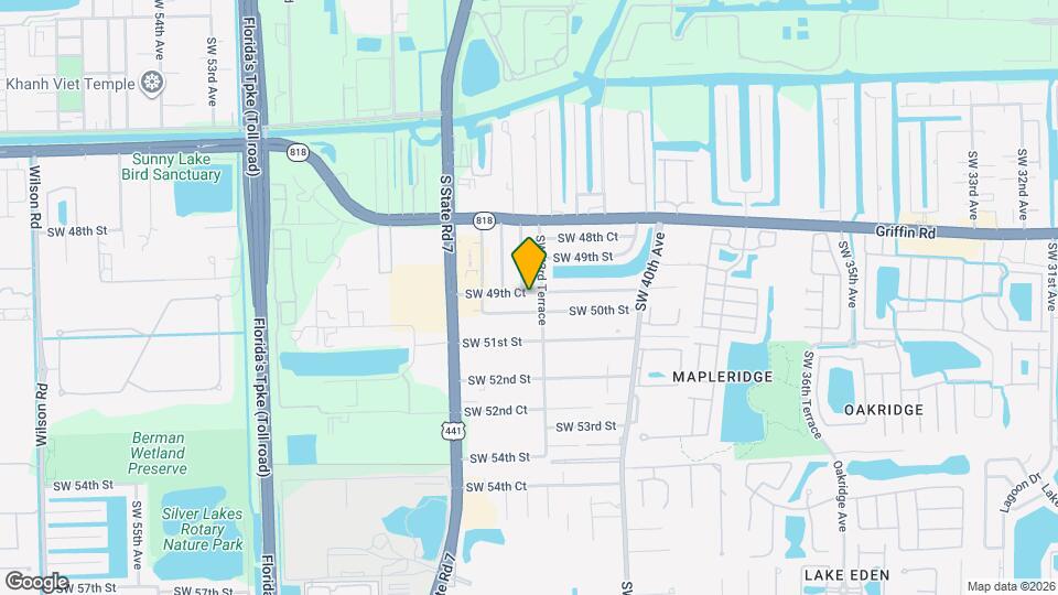 4380 SW 49th Ct Map and Location Details